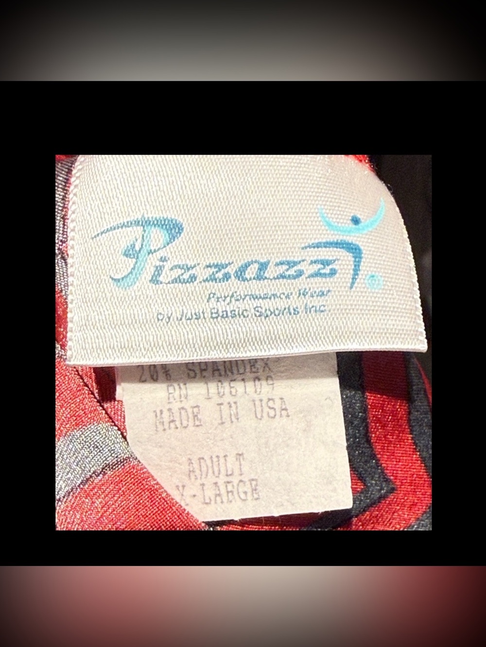 Pizzazz Red and Black Zebra Print Shorts - Picture 3 of 3